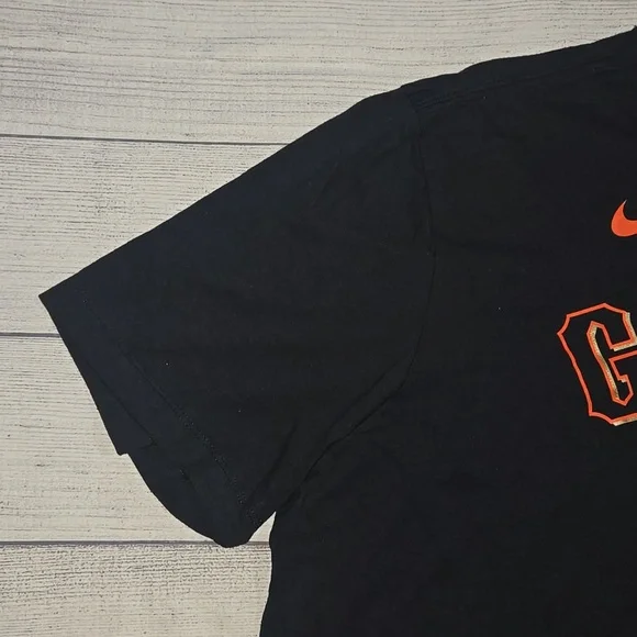 Nike San Francisco Giants Brandon Belt T-Shirt Black/Orange Size XL NWT - Picture 4 of 11
